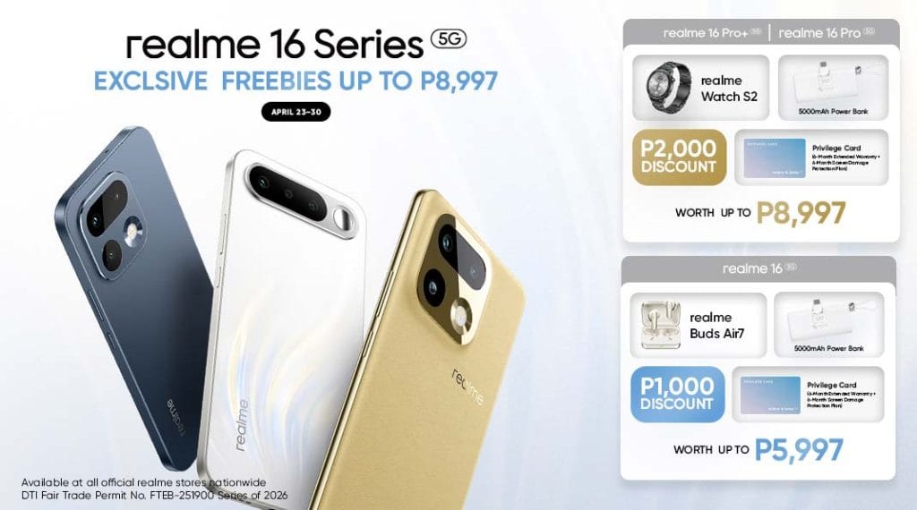 realme 16 Series 5G preorder promo REVU Philippines