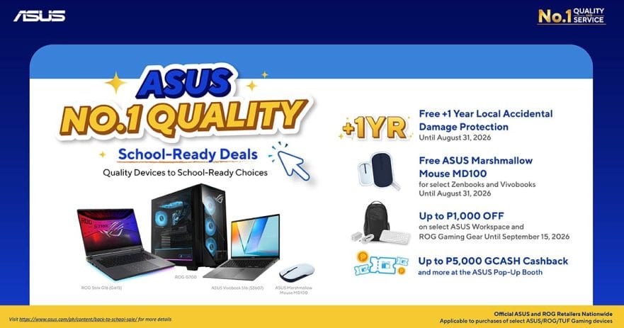 ASUS School-Ready Deals promo 2026 details REVU Philippines