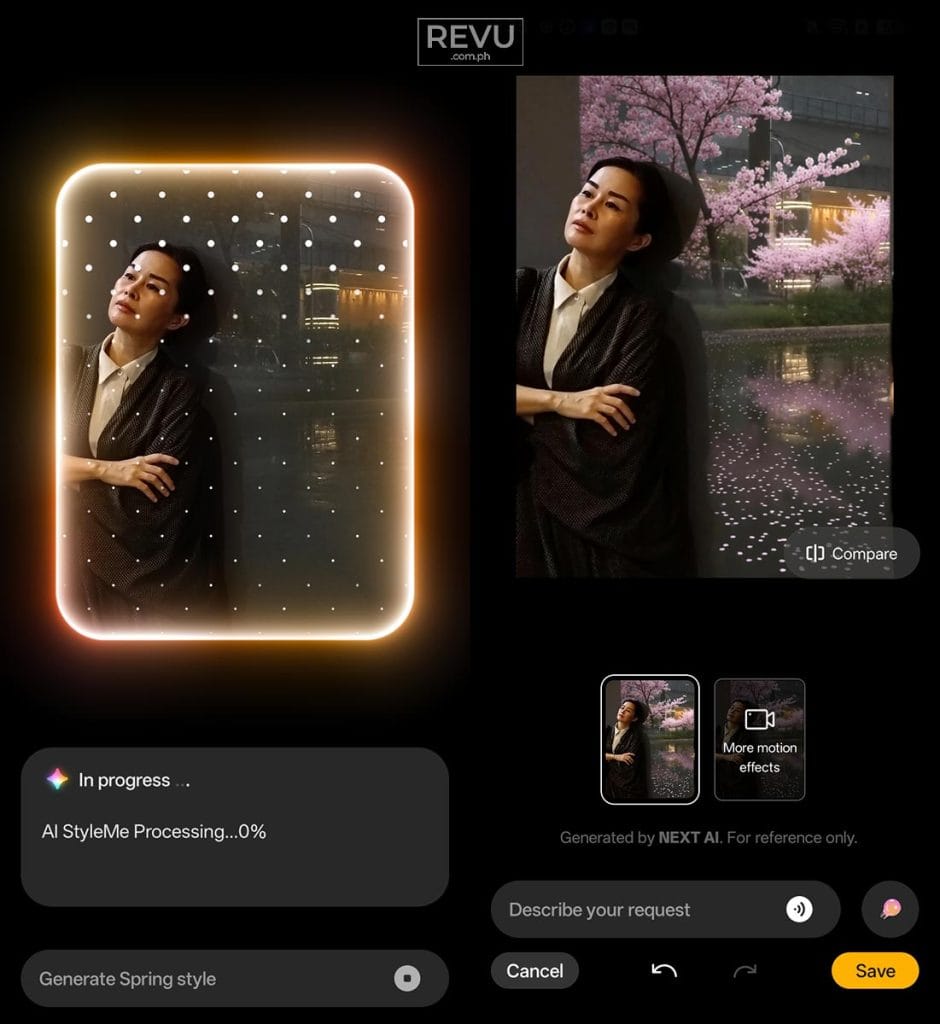 realme 16T 5G AI StyleMe sample output REVU Philippines