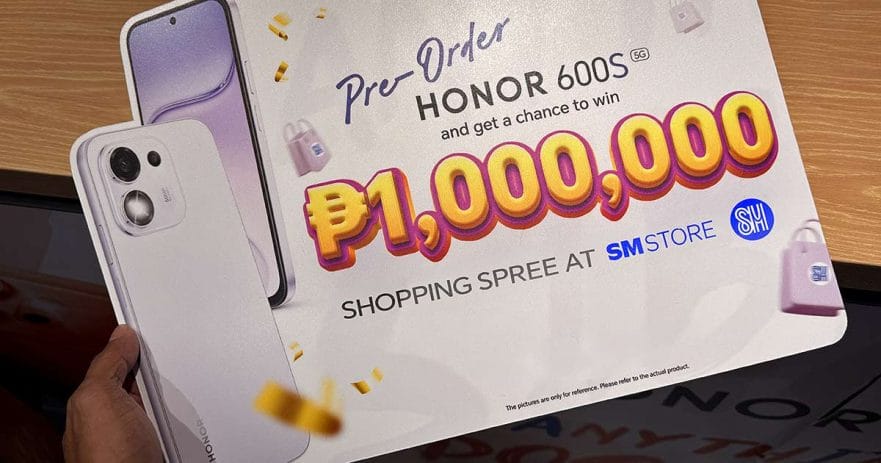 HONOR 600S 5G preorder promo 1 million shopping spree at SM Store REVU Philippines