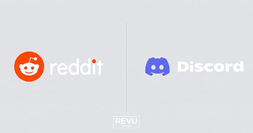 Reddit Discord logos REVU Philippines