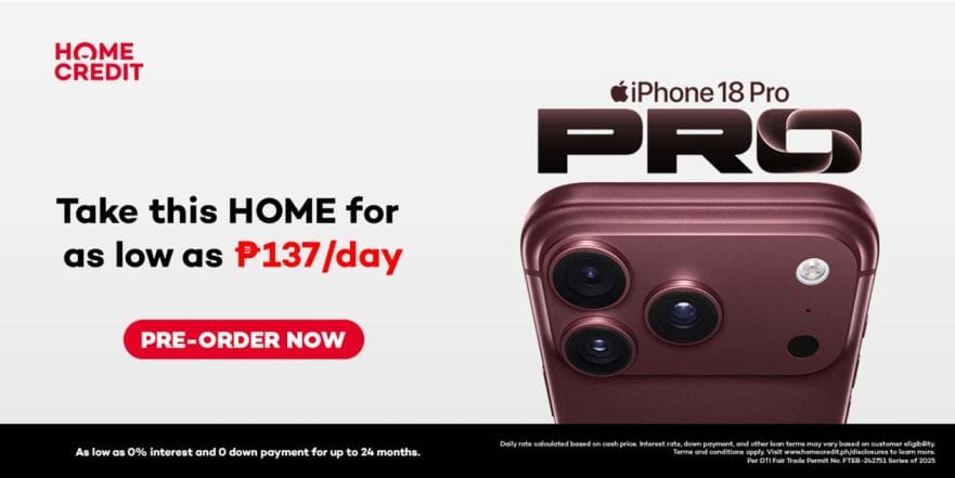 Apple iPhone 18 Pro Max Home Credit offer REVU Philippines