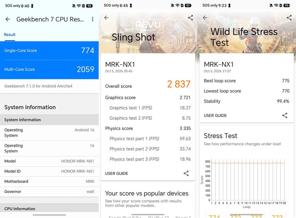 HONOR 600S benchmark scores REVU Philippines